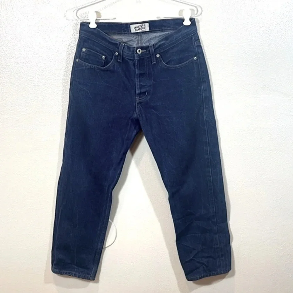 Naked & Famous indigo Selvedge Denim Weird Guy Fit size 31